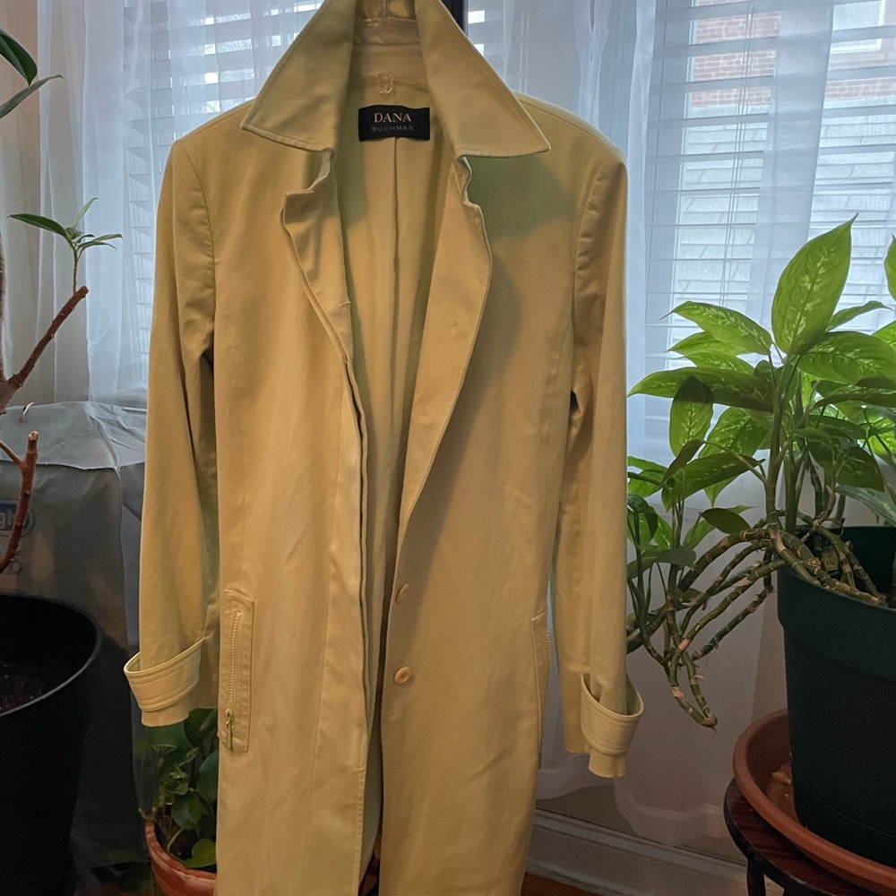 Dana Bachman , size 14, lime green gently worn coat.